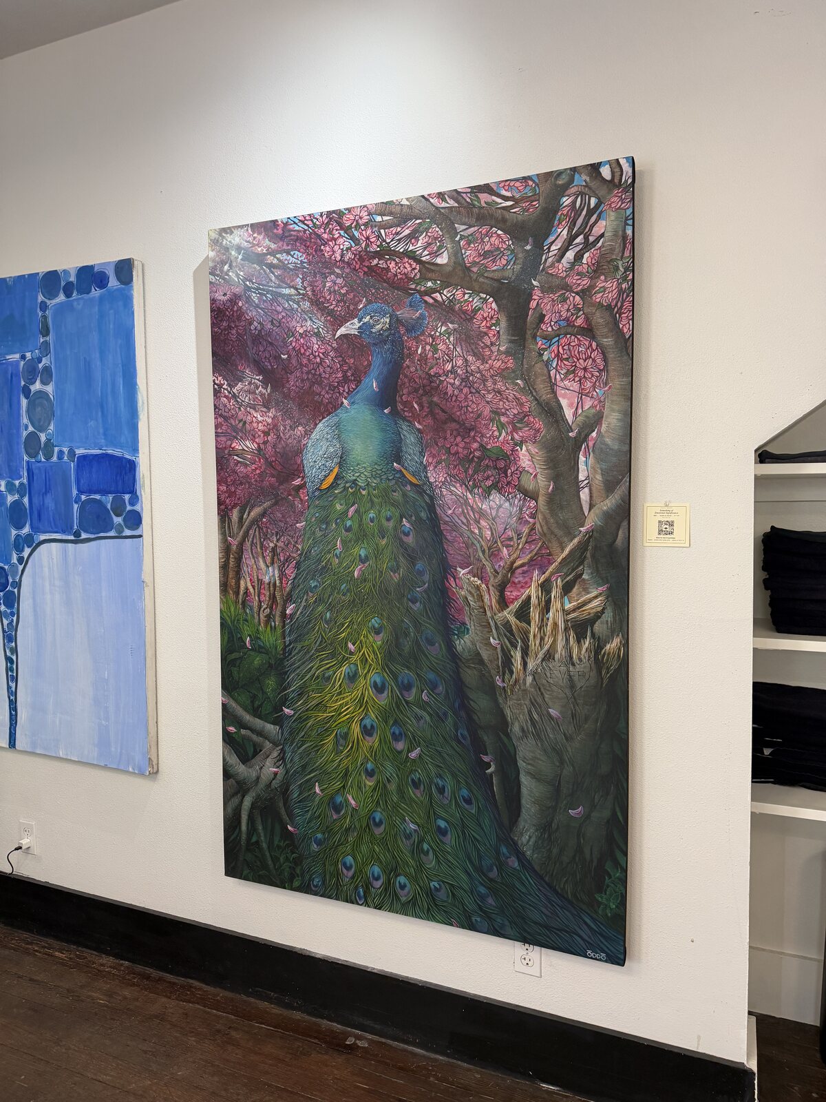Artwork detail inside the Ash Allure Beauty studio